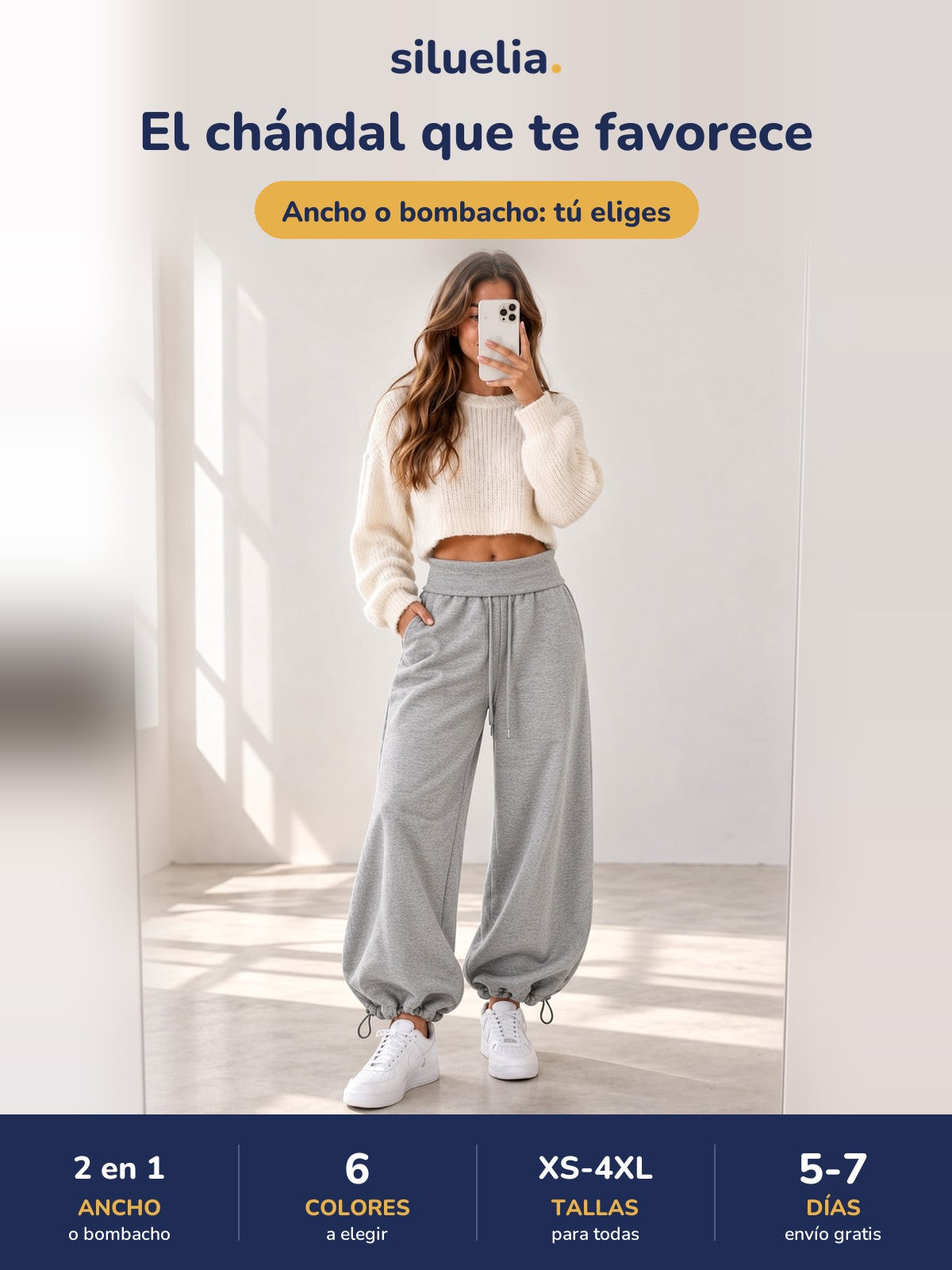 Pantalón chándal bombacho: ancho o bombacho, tú eliges