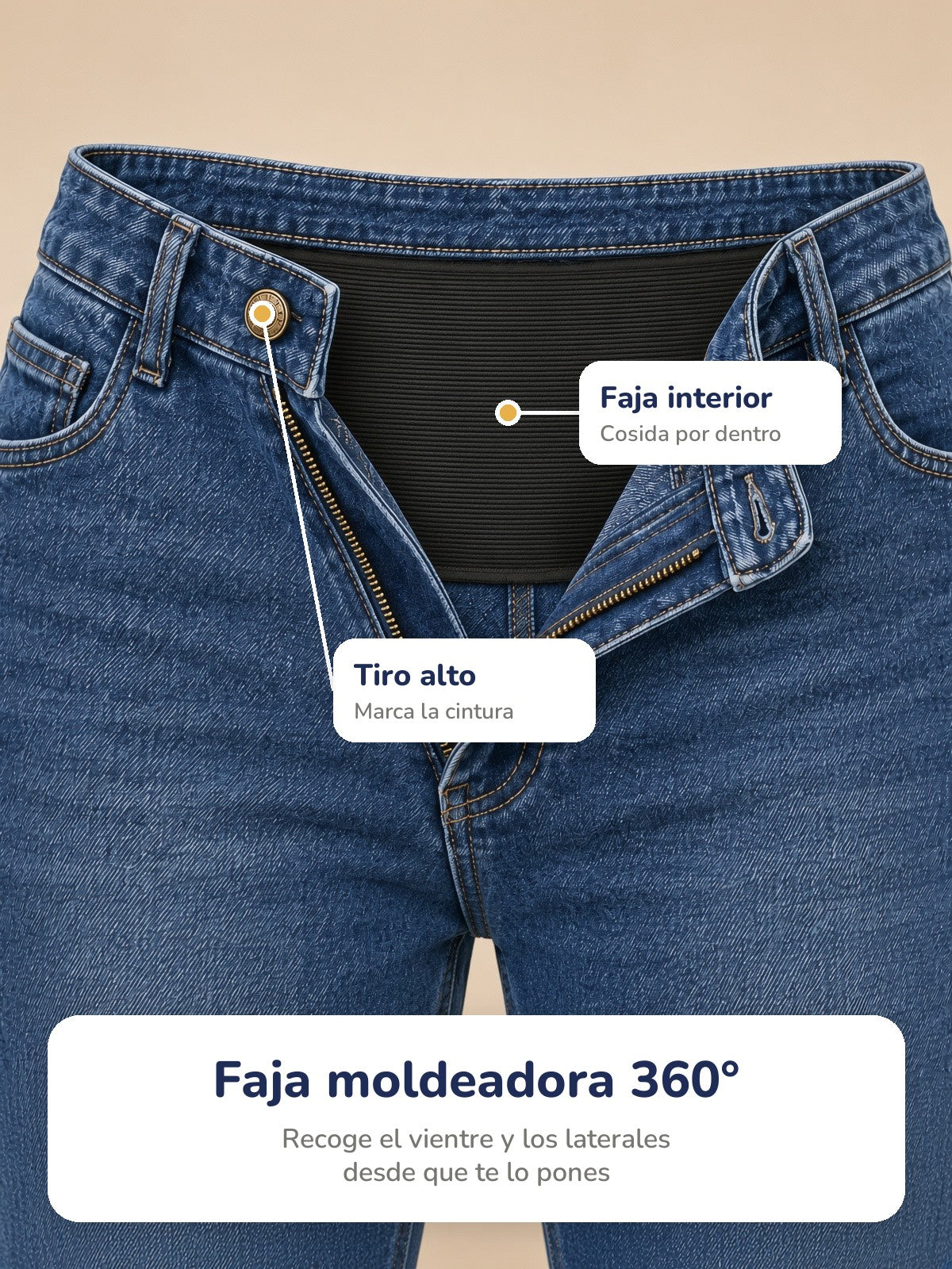 Faja moldeadora 360° cosida por dentro